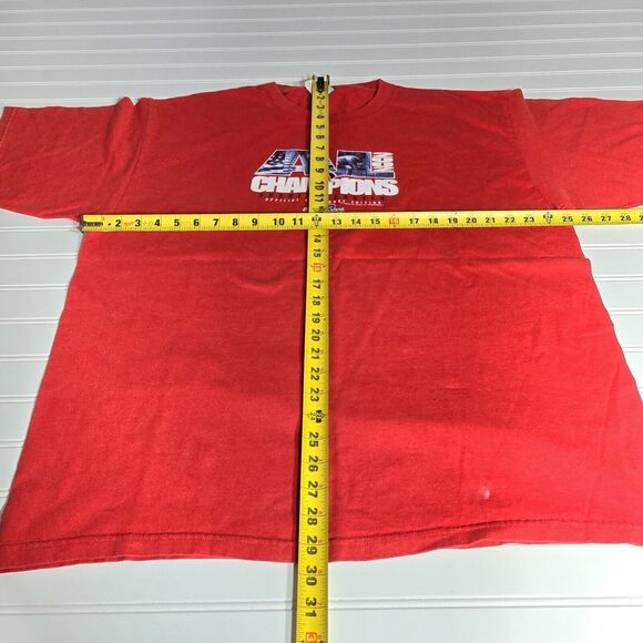 Vtg Anaheim Angels MLB T-Shirt 2002 World Series Champions Los Angeles Mens 2XL - Picture 4 of 7